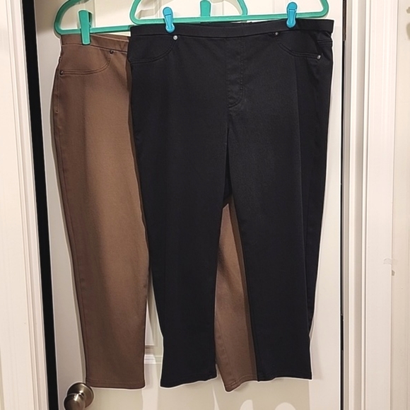 2 pairs Style & Co cropped leggings - Picture 1 of 6
